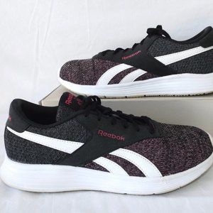 Reebok Black and Pink Sneakers, Size 8, Lightweight, Cushioned Insoles, EC!